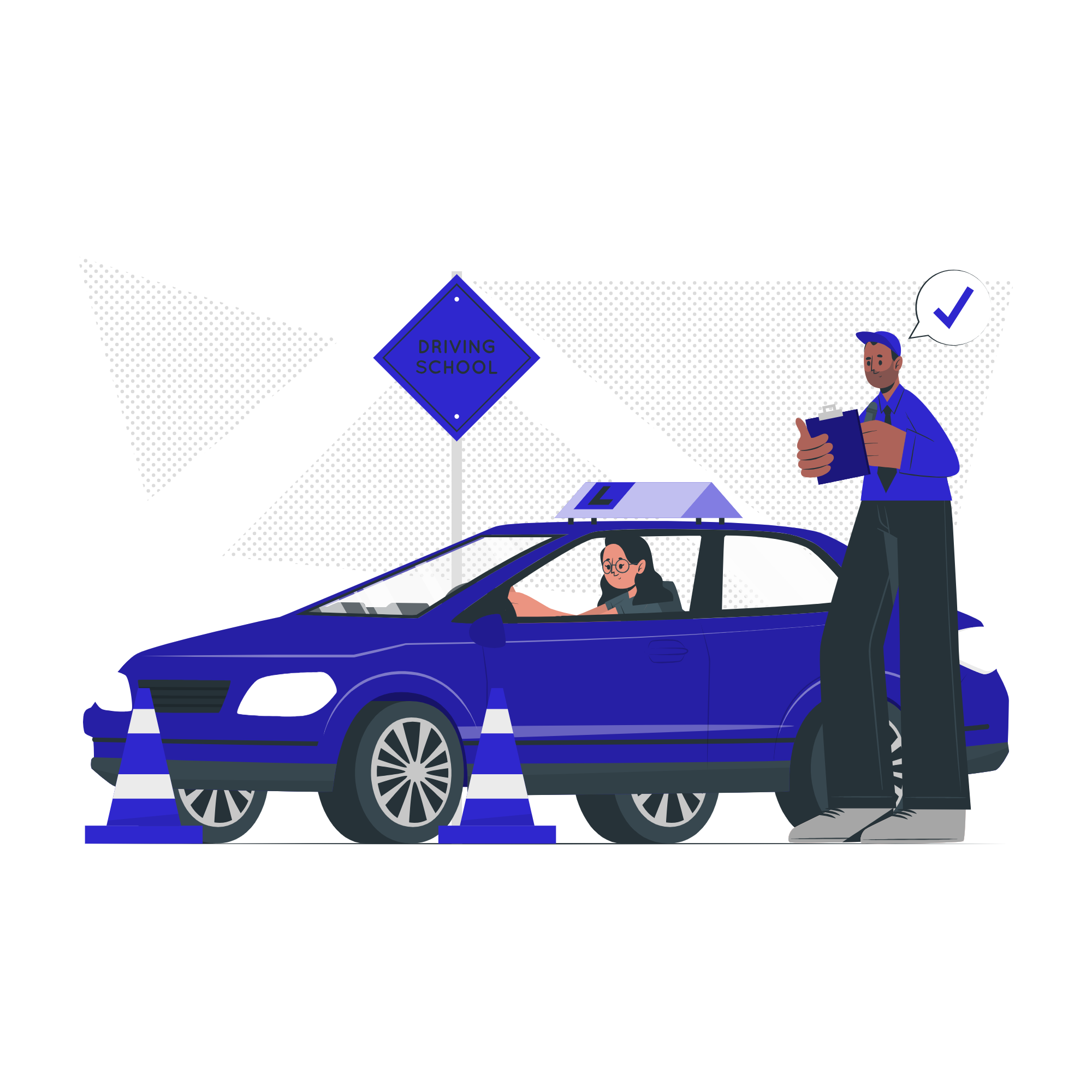 Illustration of diverse people collaborating and learning