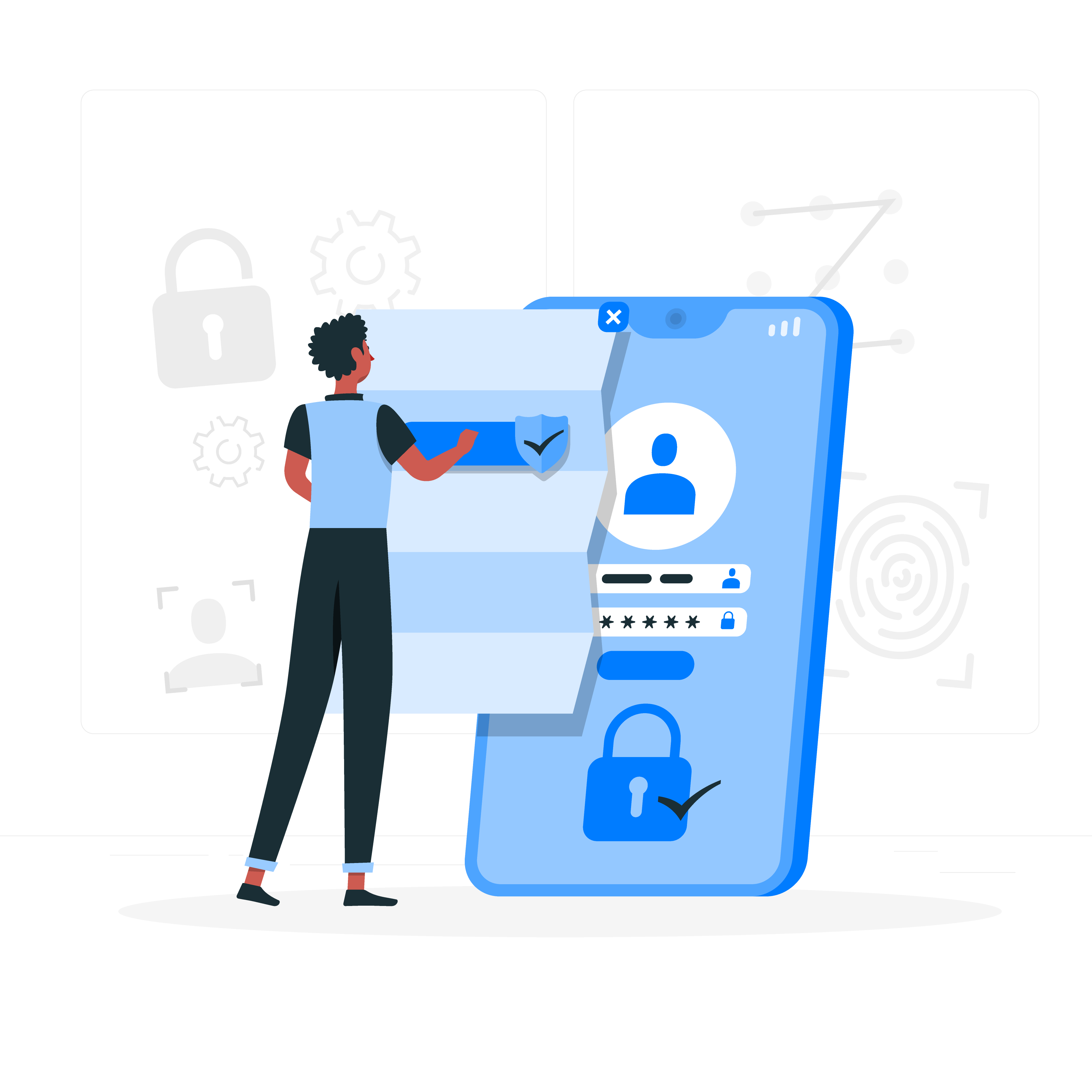 Illustration of people learning